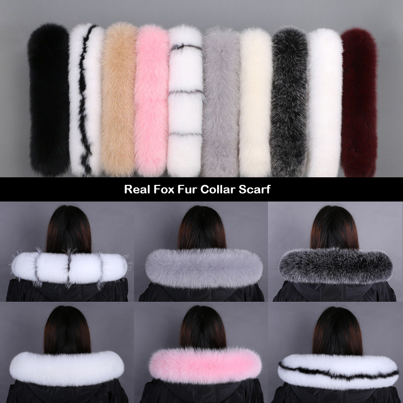 Winter Clothing Deals - 여성 럭셔리 천연 여우 모피 스카프