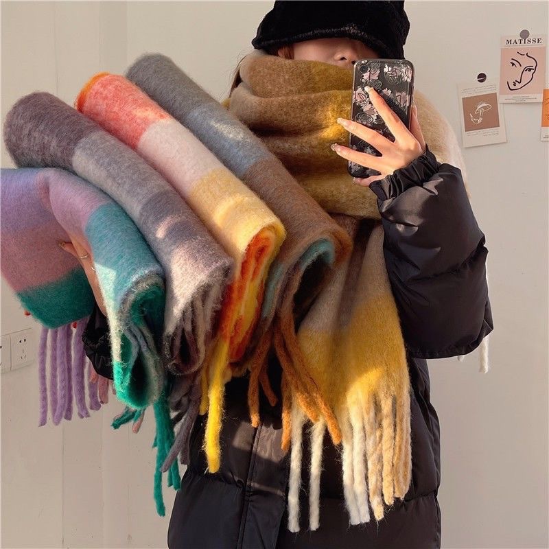 Cashmere Scarf Wrap - 2025New 겨울 두꺼운 따뜻한 스카프 여성