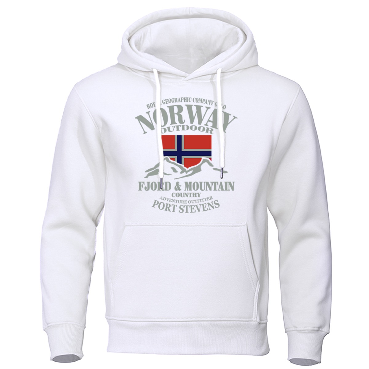 Winter Clothing Norway - 노르웨이 프린트 패션 고품질 후드티 오버사이즈