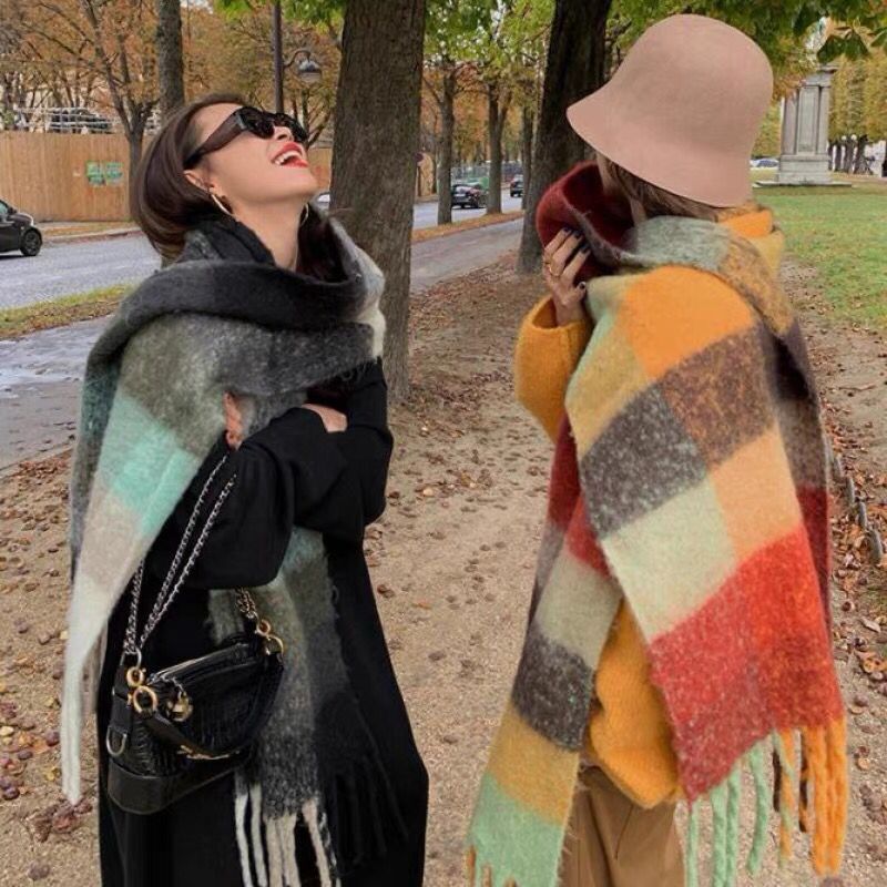 Cashmere Scarf Wrap - 새로운 럭셔리 겨울 두꺼운 따뜻한 스카프
