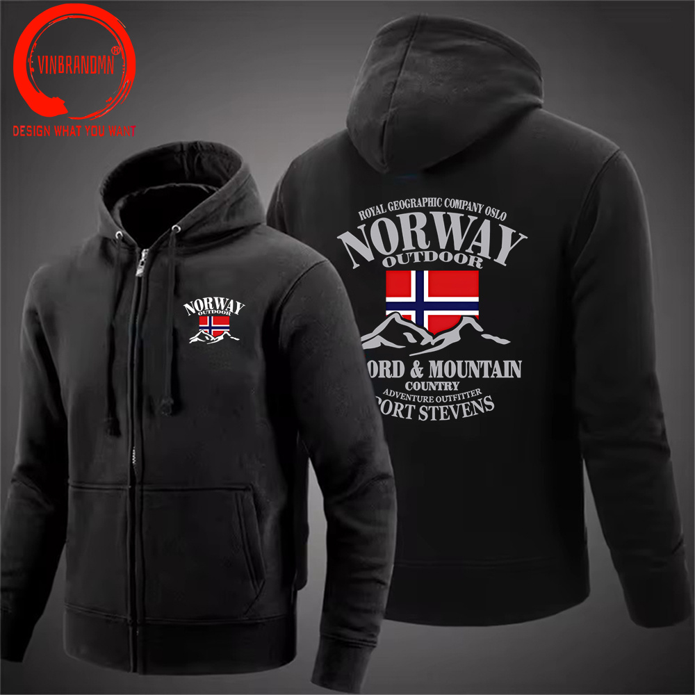Winter Clothing Norway - 노르웨이 피요르드 패션 고품질 후드티 오버사이즈
