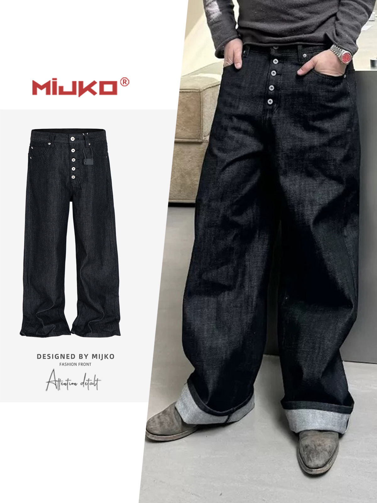 Levis Jeans 501 - MIJKO High Street Cleanfit Drak 청바지