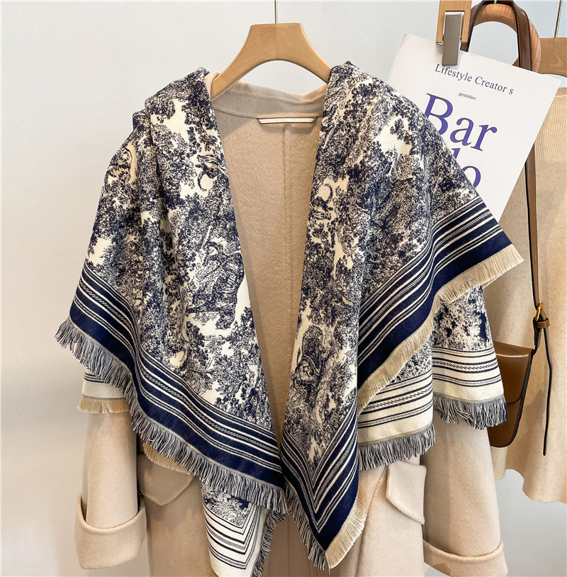 Cashmere Scarf Wrap - 럭셔리 스카프 여성 캐시미어 블렌드 Bufanda