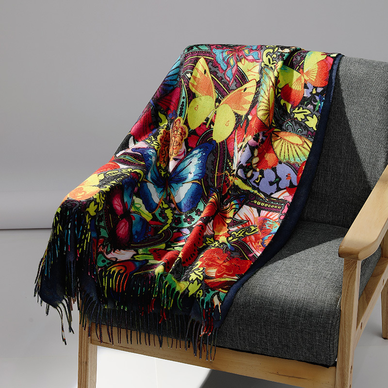 Cashmere Scarf Wrap - 여성을위한 럭셔리 브랜드 유화 캐시미어 스카프