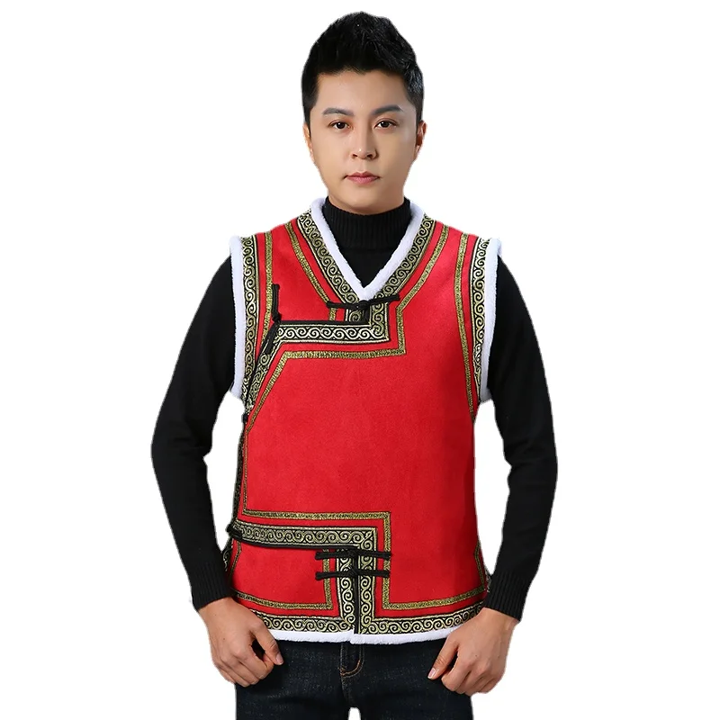 Winter Clothing Men Style - 남성용 겨울 양털 조끼, 두꺼운 따뜻한