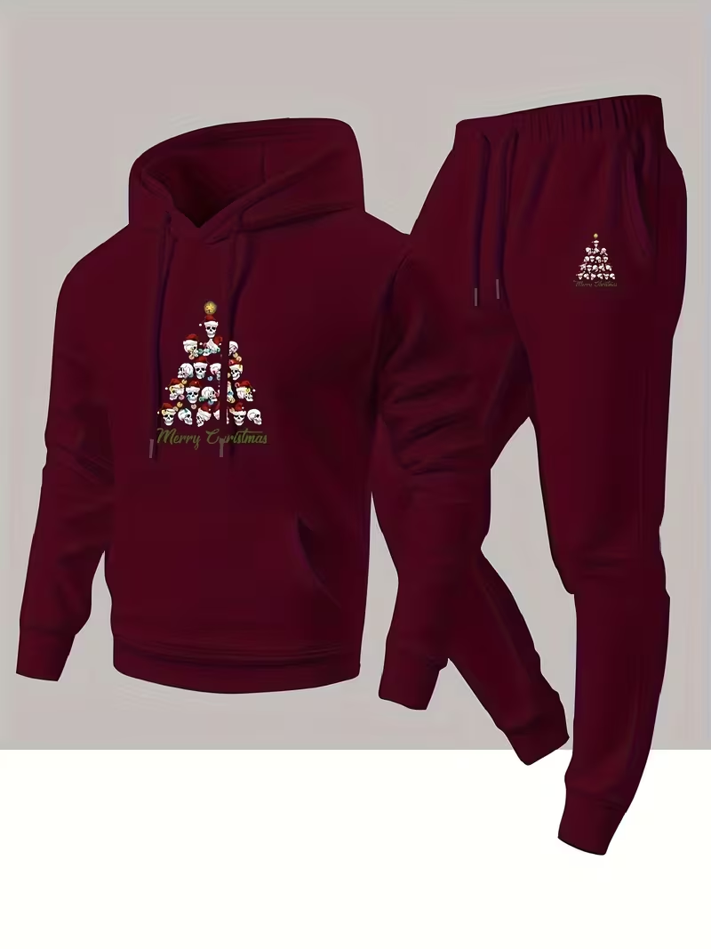 남성 가을 겨울 크리스마스 패션 투피스 후드 스포츠 팬 - Winter Clothing Fashion 리뷰 및 가격