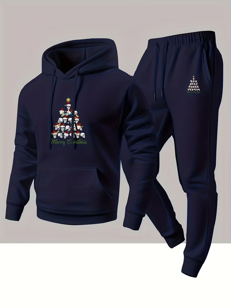 남성 가을 겨울 크리스마스 패션 투피스 후드 스포츠 팬 - Winter Clothing Fashion 리뷰 및 가격
