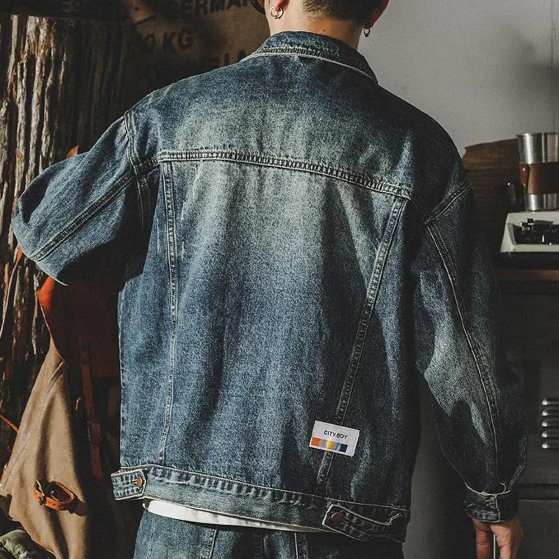 남성용 루즈 데님 재킷, 카고 카우보이 코트, 하이 퀄 - Winter Clothing Men Style 리뷰 및 가격