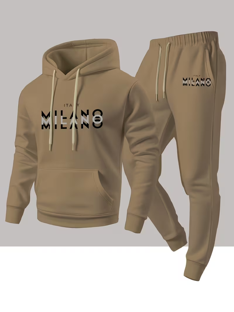 남성용 인기 패션 레터 프린트 세트 투피스 후드티 따뜻 - Winter Clothing Fashion 리뷰 및 가격