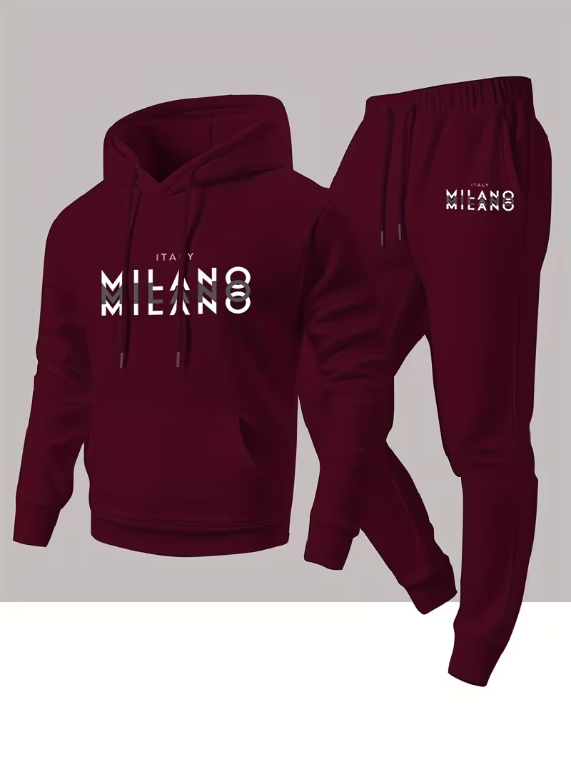 남성용 인기 패션 레터 프린트 세트 투피스 후드티 따뜻 - Winter Clothing Fashion 리뷰 및 가격
