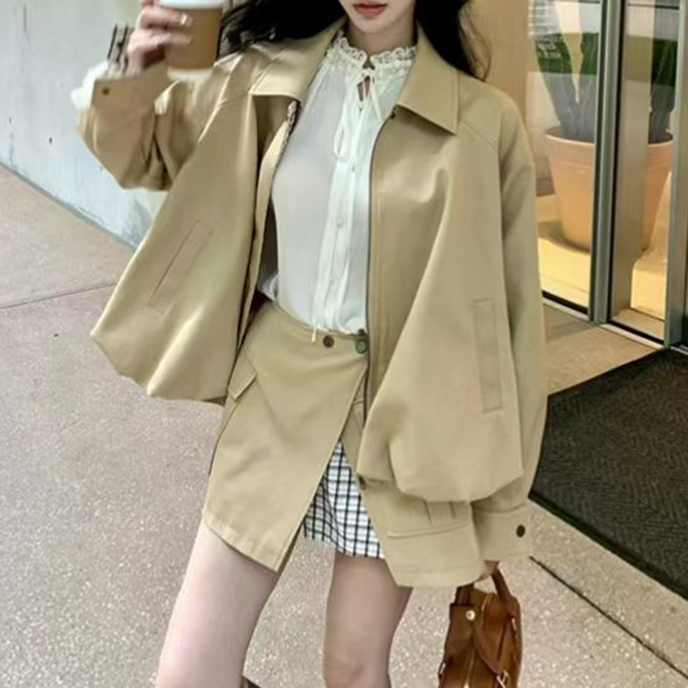 투윈스티일 카크색 스플라이스 포켓 투피스 세트 여성 라 - Winter Clothing Design 리뷰 및 가격