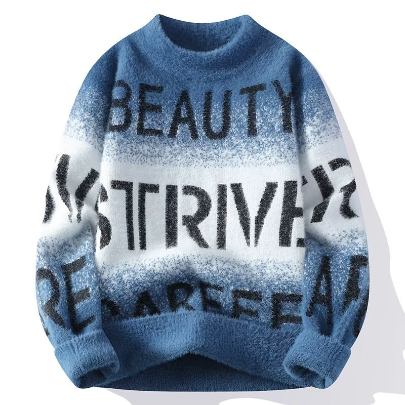 가을 겨울 남성 스웨터 고품질 슬림 피트 오목 stre - Winter Clothing Men Style 리뷰 및 가격