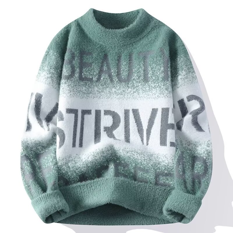 가을 겨울 남성 스웨터 고품질 슬림 피트 오목 stre - Winter Clothing Men Style 리뷰 및 가격