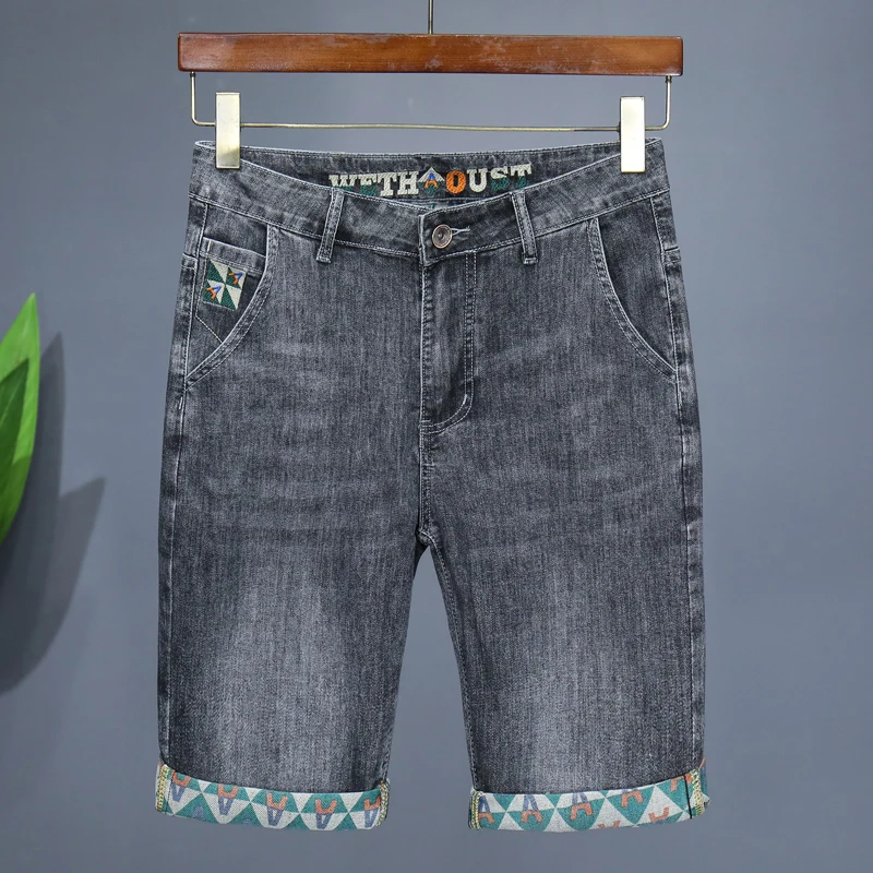 여름 신작 남성 데님 반바지 얇은 프린트 패션 개성 짧 - Levis Jeans 501 리뷰 및 가격