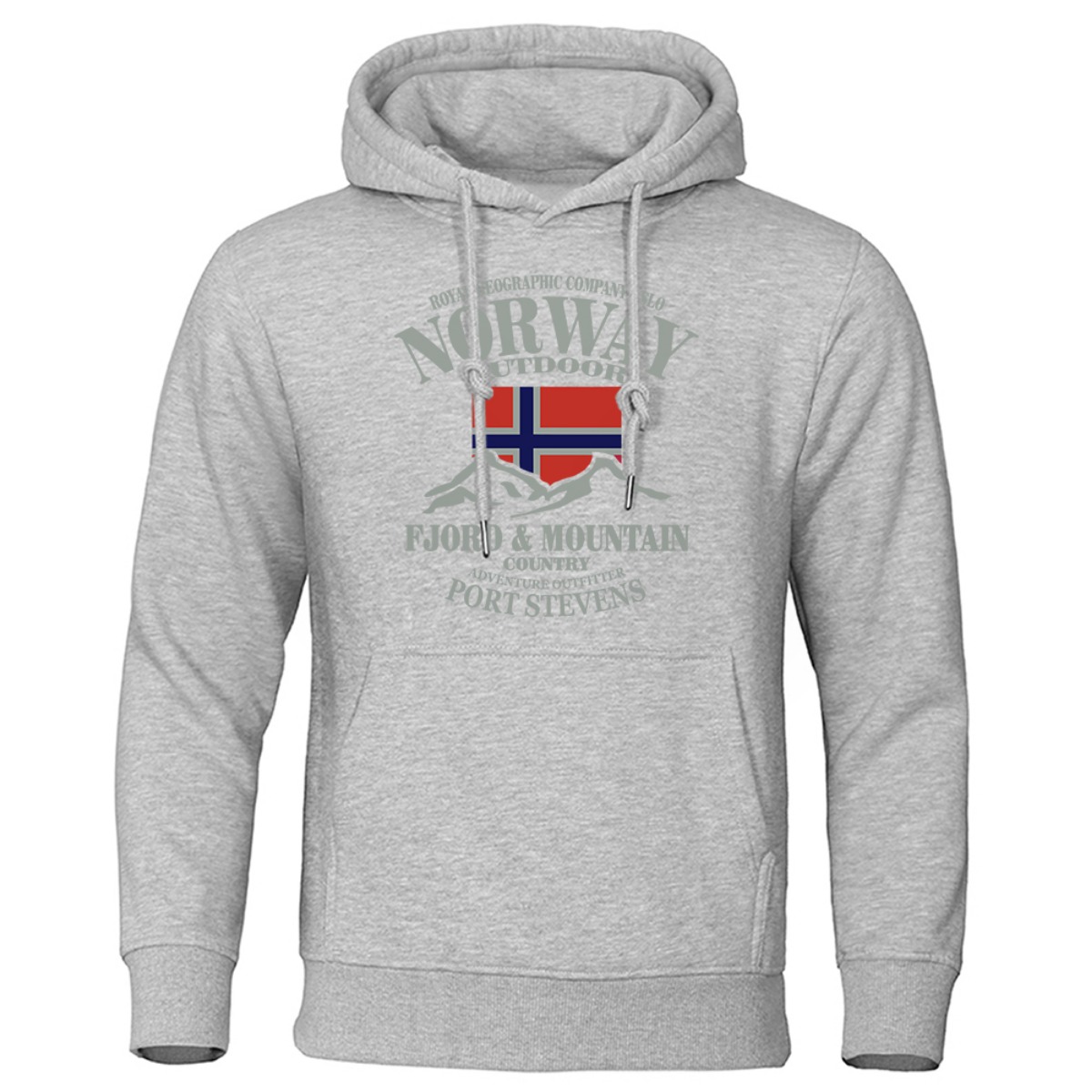노르웨이 프린트 패션 고품질 후드티 오버사이즈 캐주얼  - Winter Clothing Norway 리뷰 및 가격