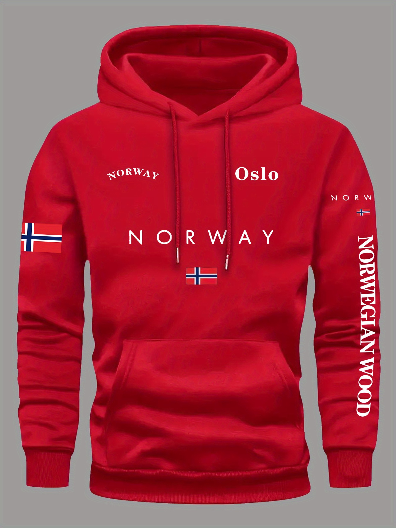 노르웨이 국기 후드티 남성 여성 야외 스포츠 스트리트  - Winter Clothing Norway 리뷰 및 가격