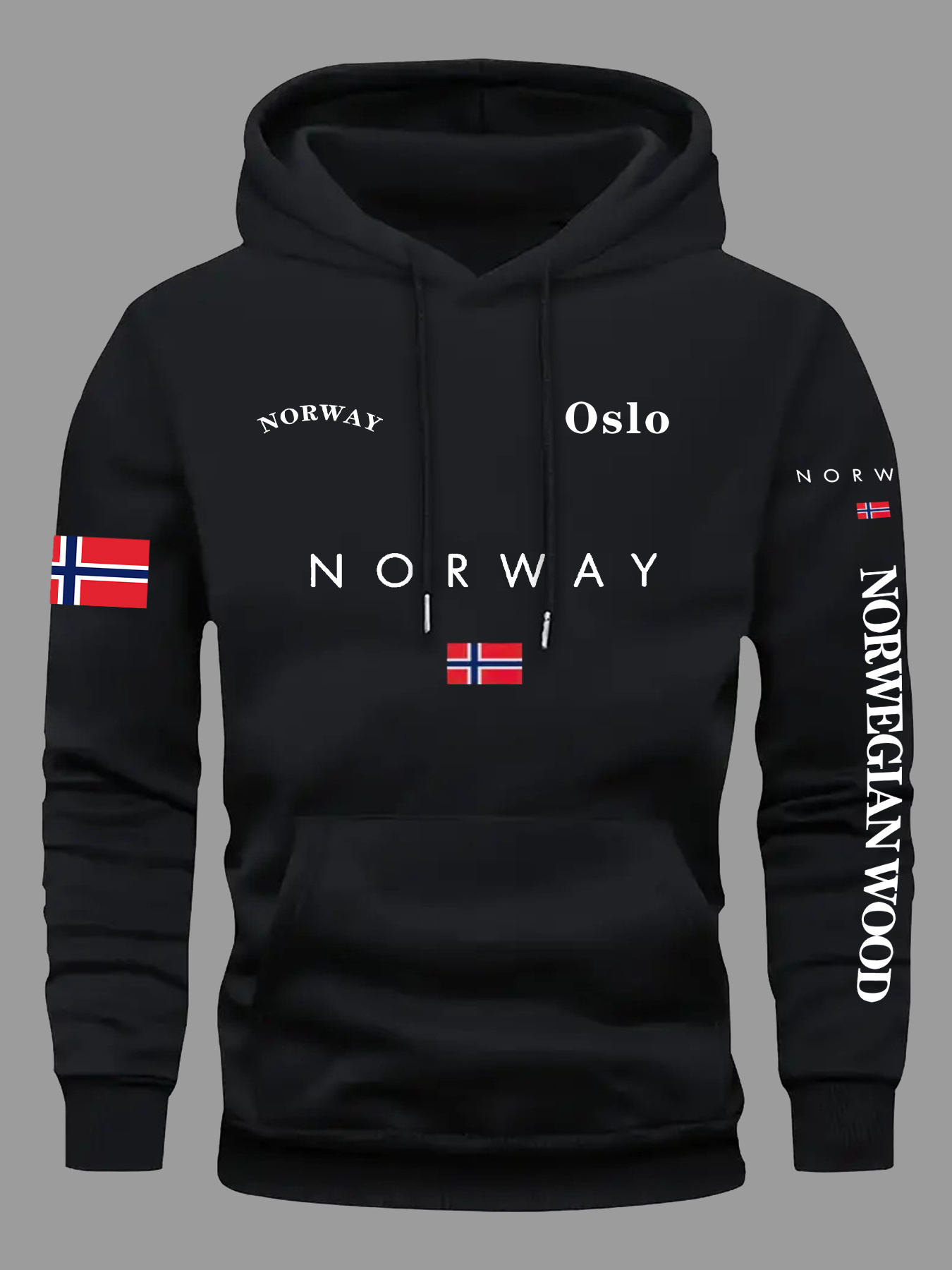 노르웨이 국기 후드티 남성 여성 야외 스포츠 스트리트  - Winter Clothing Norway 리뷰 및 가격