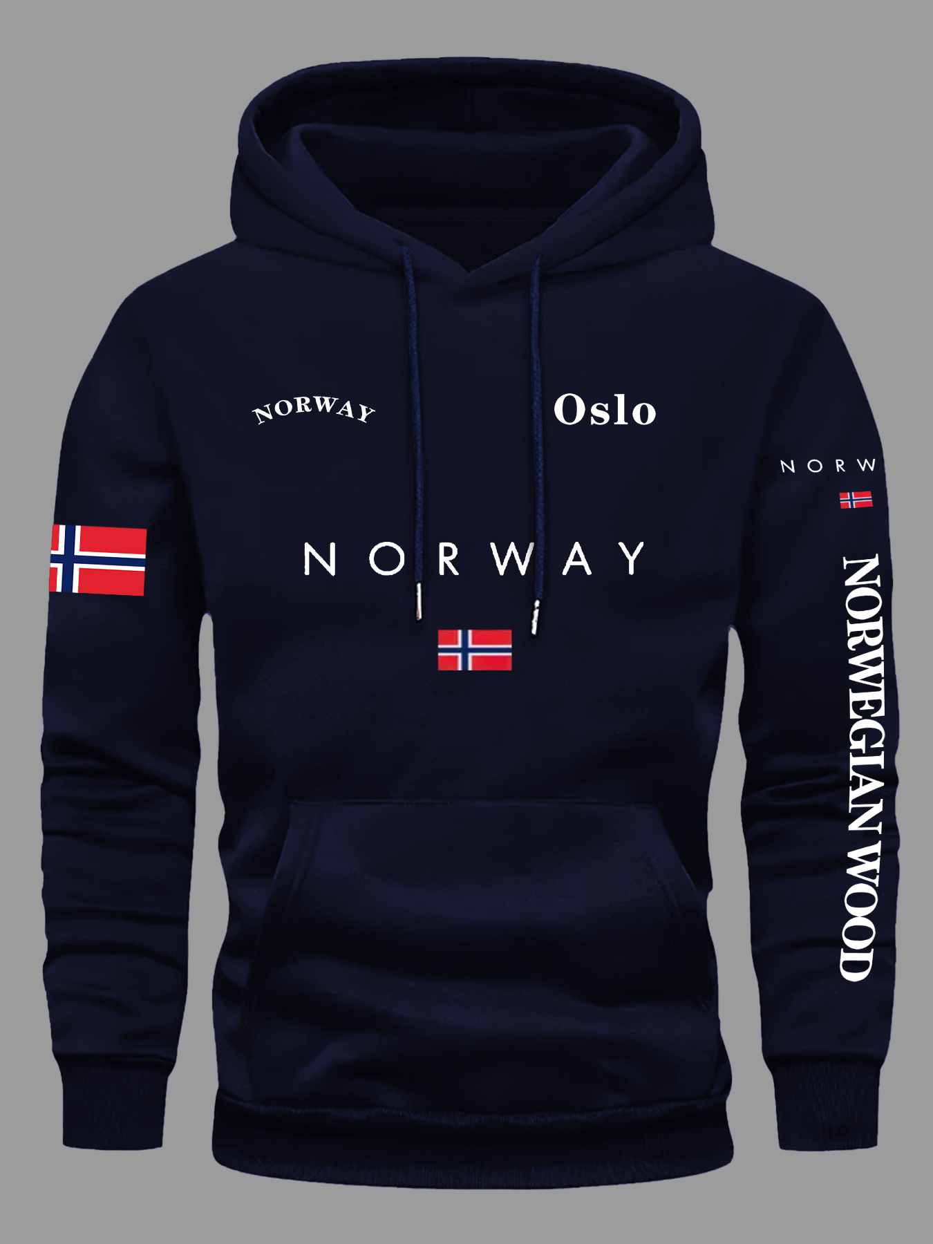 노르웨이 국기 후드티 남성 여성 야외 스포츠 스트리트  - Winter Clothing Norway 리뷰 및 가격