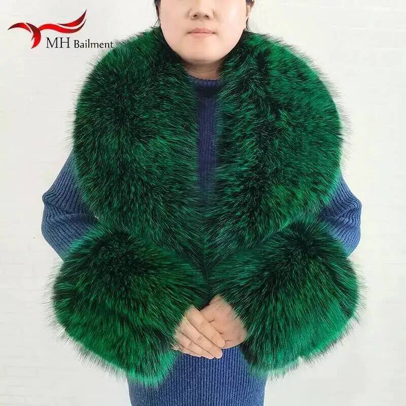 큰 사이즈 여성용 인조 여우털 스카프 겨울 재킷 따뜻한 - Winter Clothing Design 리뷰 및 가격