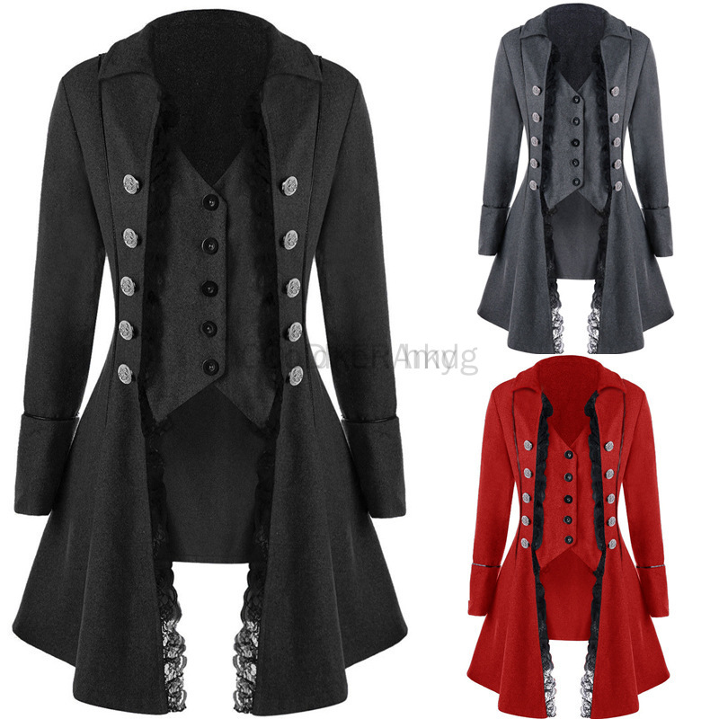 겨울 여성 자켓 고딕 Steampunk 코르셋 할로윈  - Winter Clothing For Women 리뷰 및 가격