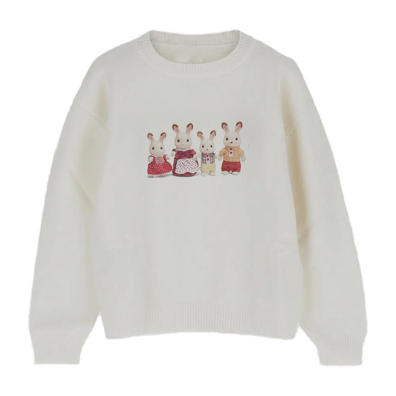 용수철 스웨터, 귀여운 토끼 패턴, 레트로 풀오버, 니 - Winter Clothing Patterns 리뷰 및 가격