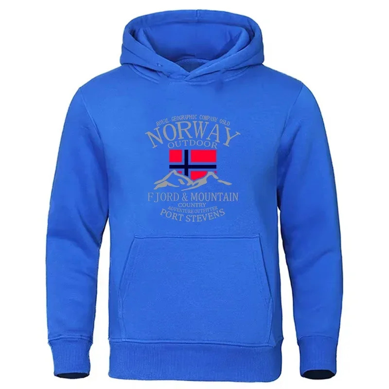 노르웨이 피요르드 산 남성 긴팔 후드티 가을 및 겨울  - Winter Clothing Norway 리뷰 및 가격