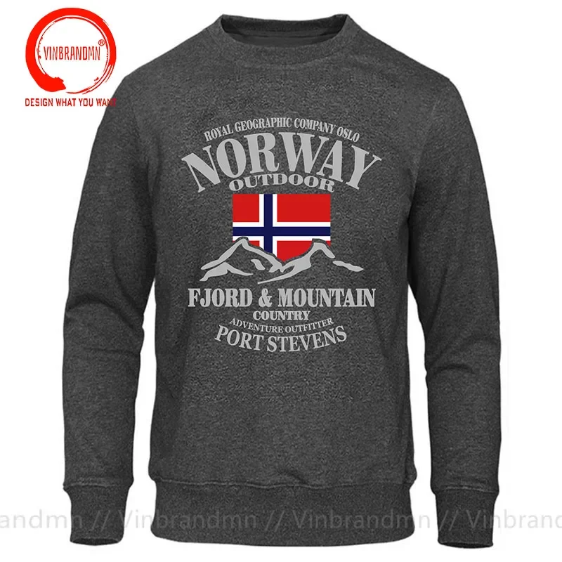 노르웨이 피요르드 마운틴 프린트 스웨터 남성용 후드 가 - Winter Clothing Norway 리뷰 및 가격