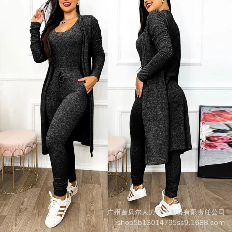 2026 점프수트 & 코트 세트 가을 여성 드로스트링  - Winter Clothing Deals 리뷰 및 가격