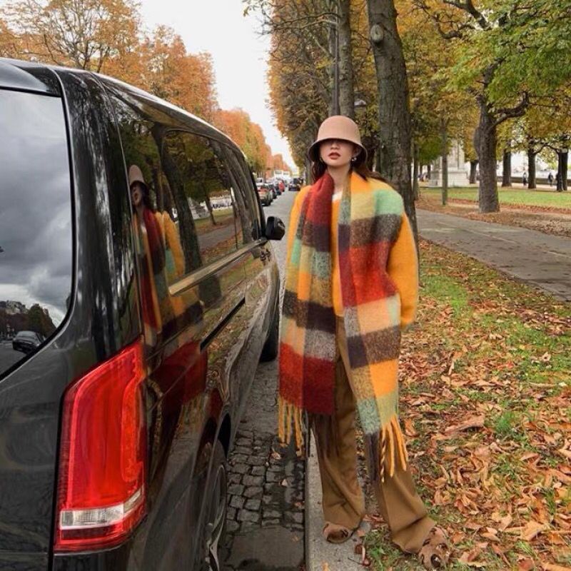 새로운 럭셔리 겨울 두꺼운 따뜻한 스카프 여성 캐시미어 - Cashmere Scarf Wrap 리뷰 및 가격