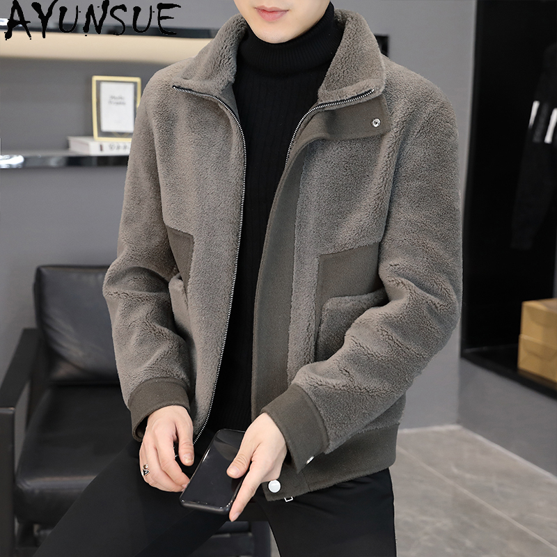 AYUNSUE 겨울 100% 양모 코트 남성 의류 캐주 - Winter Clothing Men Style 리뷰 및 가격