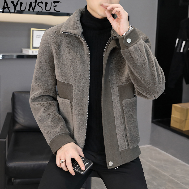 AYUNSUE 겨울 100% 양모 코트 남성 의류 캐주 - Winter Clothing Men Style 리뷰 및 가격