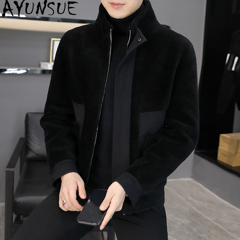 AYUNSUE 겨울 100% 양모 코트 남성 의류 캐주 - Winter Clothing Men Style 리뷰 및 가격
