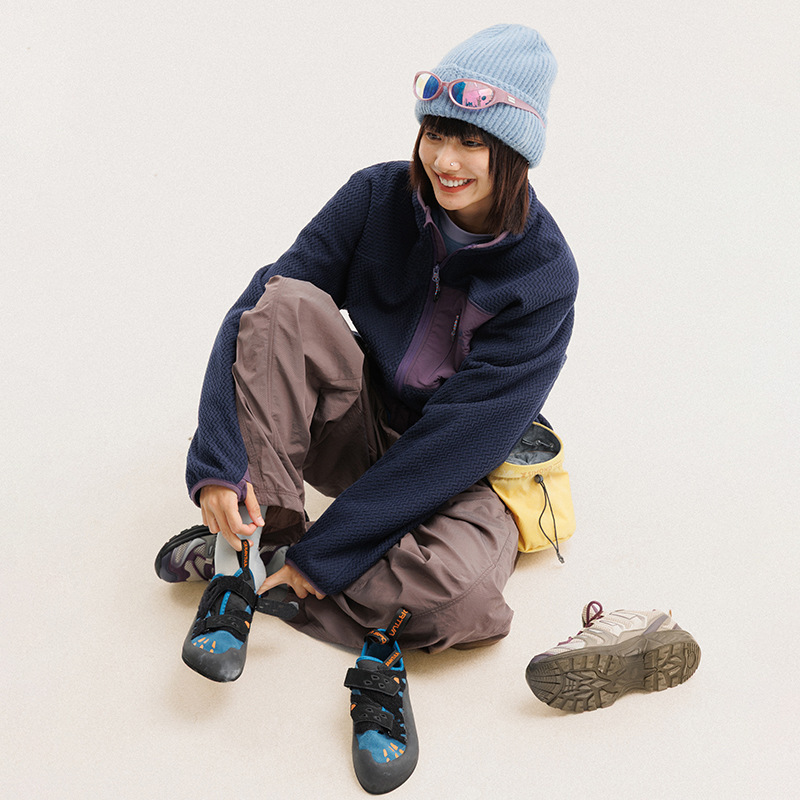 가을 겨울 폴라 플리스 물결 모양 줄무늬 재킷 남성 여 - Winter Clothing Hiking 리뷰 및 가격