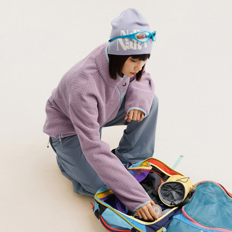 가을 겨울 폴라 플리스 물결 모양 줄무늬 재킷 남성 여 - Winter Clothing Hiking 리뷰 및 가격