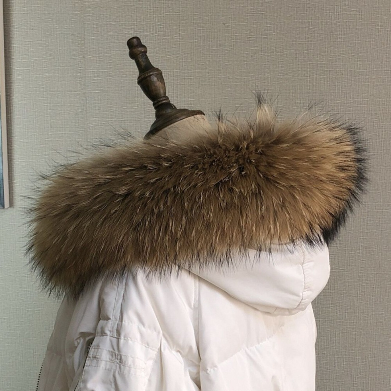 코트 파카 여성용 리얼 모피 칼라 자켓 용 겨울 천연  - Winter Clothing Deals 리뷰 및 가격