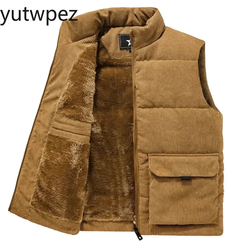 야외 하이킹 패션 울 조끼 남성 코튼 패딩 조끼 코트  - Winter Clothing Hiking 리뷰 및 가격
