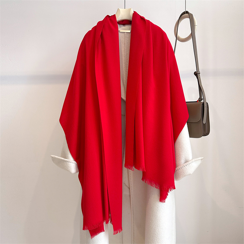 럭셔리 겨울 캐시미어 스카프 여성 솔리드 손수건 따뜻한 - Cashmere Scarf Wrap 리뷰 및 가격