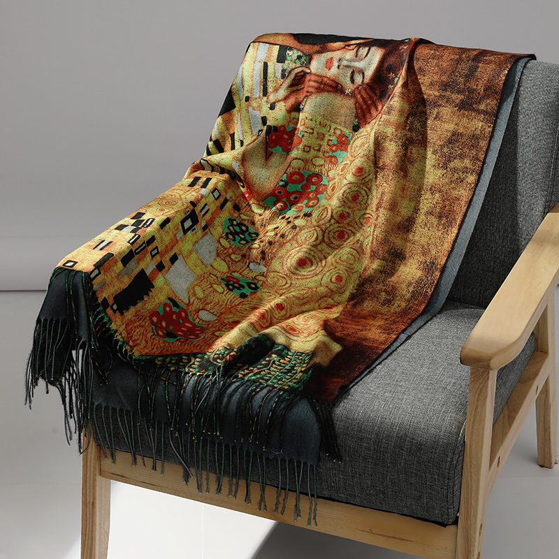 여성을위한 럭셔리 브랜드 유화 캐시미어 스카프 따뜻한  - Cashmere Scarf Wrap 리뷰 및 가격