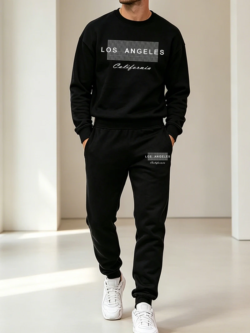 가을 겨울 남성 스포츠 2종 세트 캐주얼 O넥 스웨트셔 - Winter Clothing Fashion 리뷰 및 가격