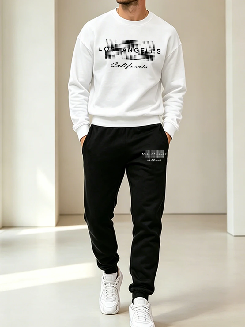 가을 겨울 남성 스포츠 2종 세트 캐주얼 O넥 스웨트셔 - Winter Clothing Fashion 리뷰 및 가격