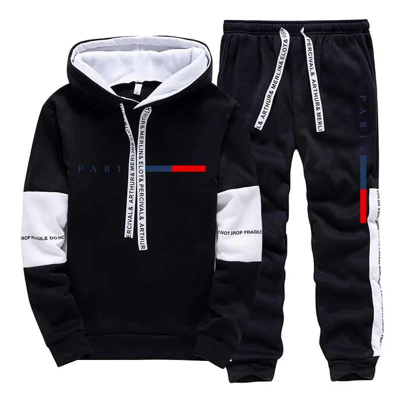남성 세트/후드티/바지 파리 패션 가을 겨울 캐주얼 스 - Winter Clothing Fashion 리뷰 및 가격