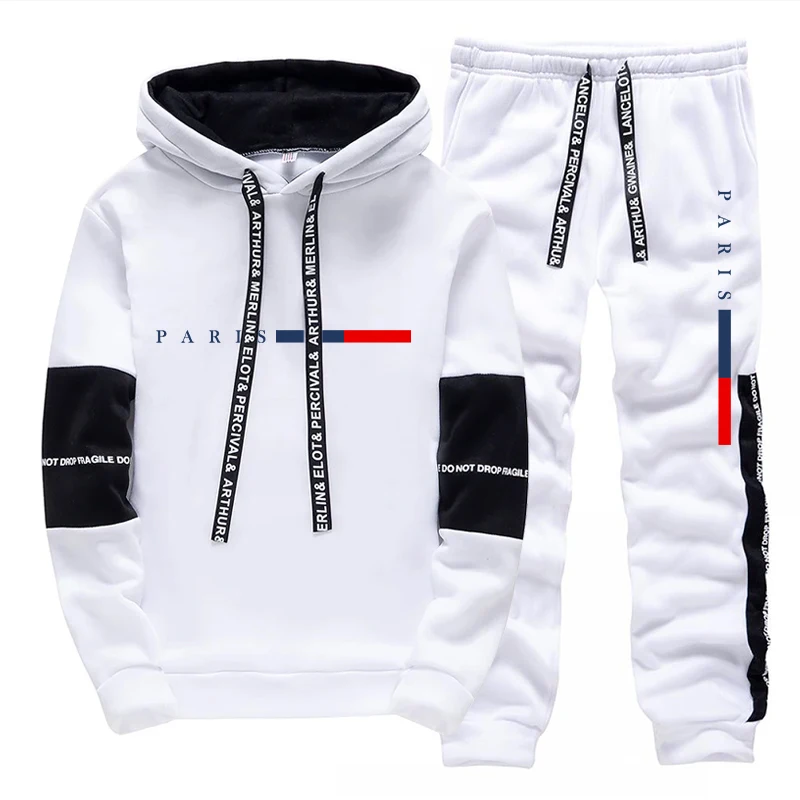 남성 세트/후드티/바지 파리 패션 가을 겨울 캐주얼 스 - Winter Clothing Fashion 리뷰 및 가격