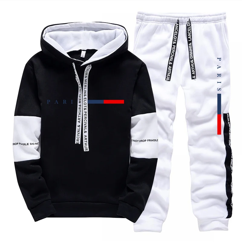 남성 세트/후드티/바지 파리 패션 가을 겨울 캐주얼 스 - Winter Clothing Fashion 리뷰 및 가격