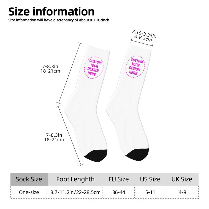 맞춤형 사진 로고 텍스트 남녀 공용 크루 양말 유니섹스 - Winter Clothing For Women 리뷰 및 가격