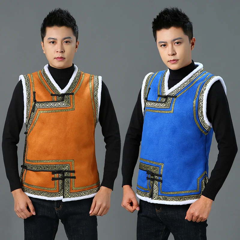 남성용 겨울 양털 조끼, 두꺼운 따뜻한 조끼, 민족 스 - Winter Clothing Men Style 리뷰 및 가격